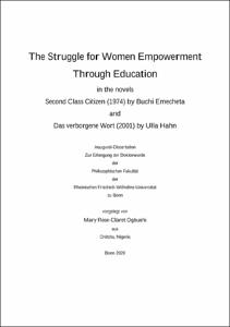The Struggle for Women Empowerment Through Education : in the novels Second  Class Citizen (1974) by Buchi Emecheta and Das verbo