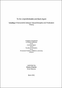 To The Unprethinkable And Back Again To The Unprethinkable And Back Again